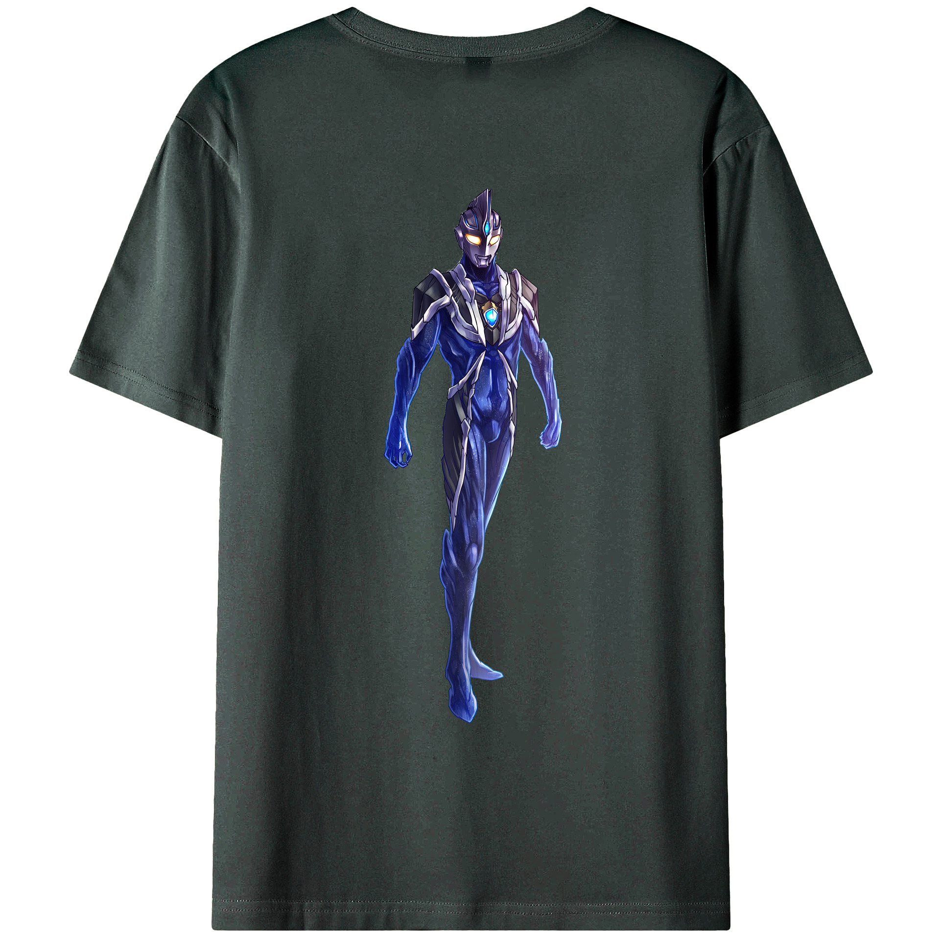 （画像用） ウルトラマン Ultraman 綿100％ メンズ半袖Tシャツ（バックプリント） 通気性